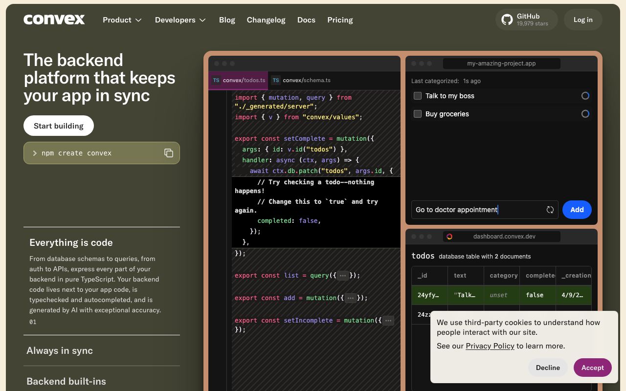 Convex screenshot