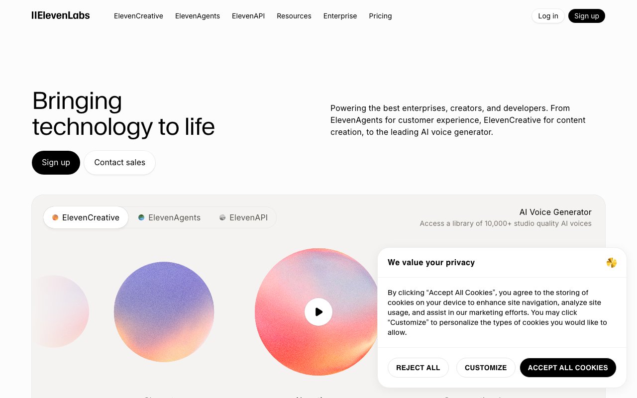 ElevenLabs screenshot