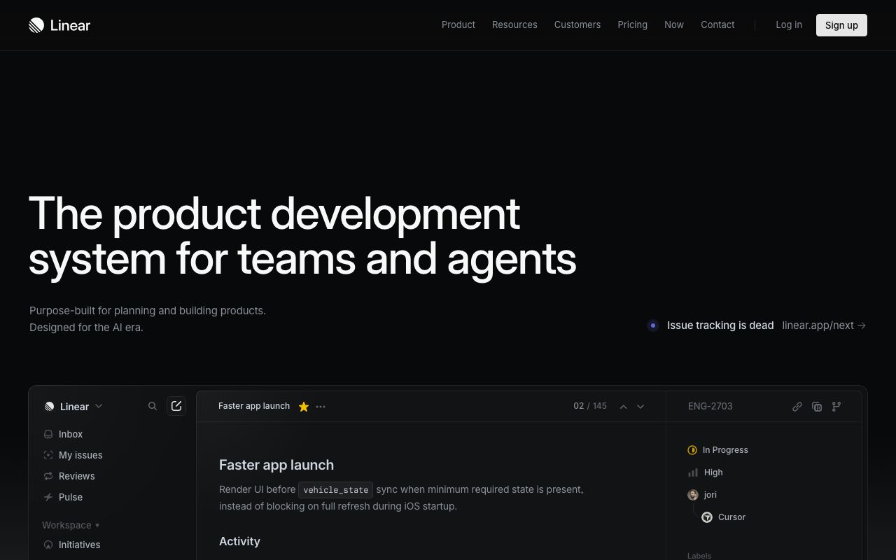 Linear screenshot