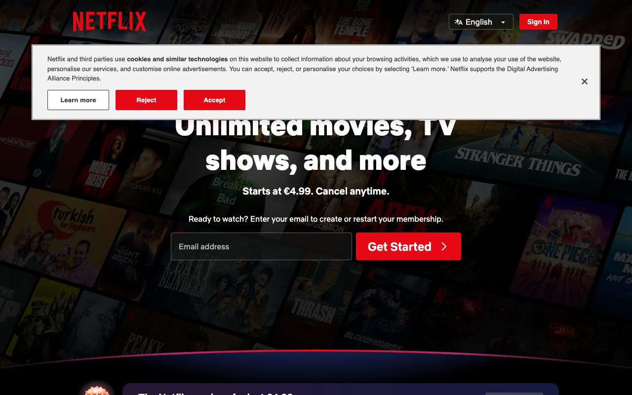Netflix screenshot