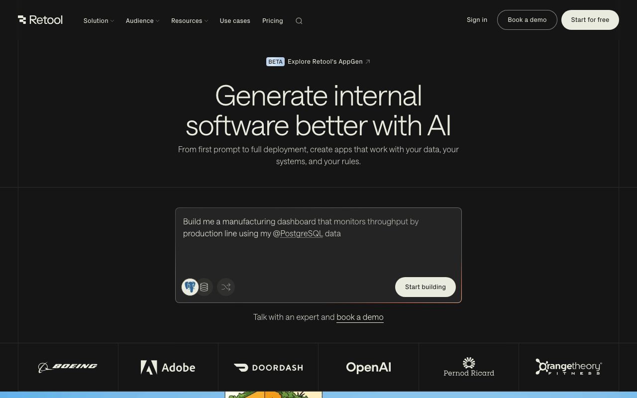 Retool screenshot